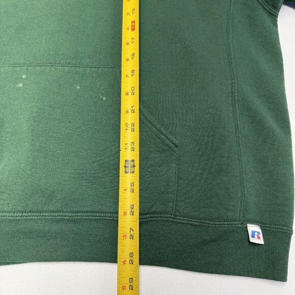 Vintage Russell Athletic Hoodie Sweatshirt Mens XXL 26.5x28 Cut Short Sleeve Y2K - Picture 9 of 9